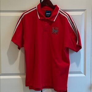 Vintage Adidas Nebraska Cornhuskers Polo - L (H107)